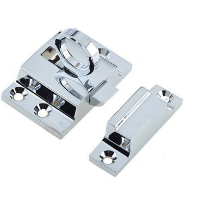 Afit Polished Chrome Fanlight Catch 45mm