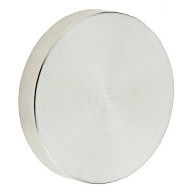Afit Satin Stainless Steel Blank Keyhole Cover Escutcheon  52 X 8mm from B&Q
