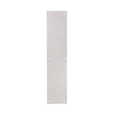 Afit Satin Aluminium Door Finger Plate 350 X 76mm from B&Q