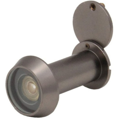 Afit Door Viewer Easy Vision Peephole Lens Suit Fire Doors 50-70mm Doors200 Degree Glass LensDark Bronze from B&Q