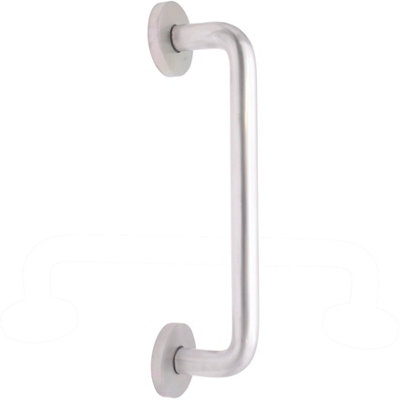 Afit Satin Aluminium Concealed Fixed Pull Handles 300 X 19mm from B&Q