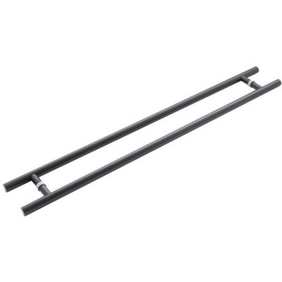 Afit Matt Black Guardsman Pull HandlesBack To Back 1200 X 32 X 1000mm from B&Q