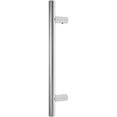 Afit Polished Stainless Steel Guardsman T-Bar Pull HandlesBolt Fix 600mm X 25mm 450mm C/c from B&Q