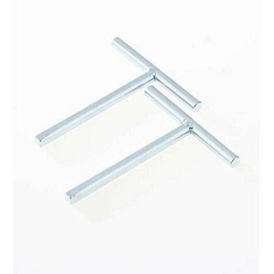 Afit Zinc Plated Budget Lock Taper Key T Tee Loft Access Panel Horse Box KeyPack 2 from B&Q