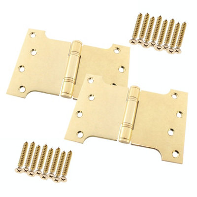 Afit Pvd Brass Parliament Projection Hinges 4" Grade 13 Stainless Steel 102 X 102 X 152 X 3mm Pair from B&Q