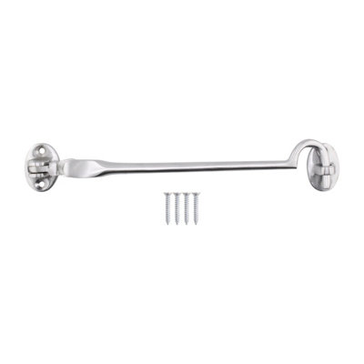 Afit Satin Chrome Heavy Duty Silent Cabin Hook And Eye 250Mm