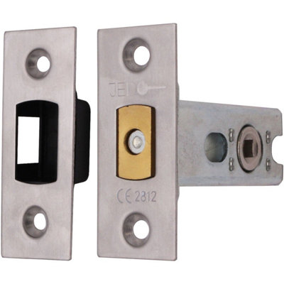Afit Satin Stainless Steel Bolt Through Tubular Deadbolt Fire Rated64mm Case 44mm Backset