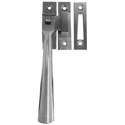 Afit Satin Chrome Contemporary Casement Window Fastener 115mm from B&Q