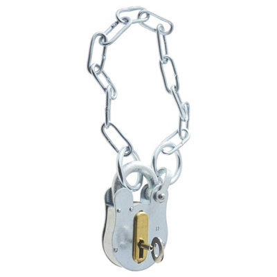 Afit Fb11 Padlock With ChainSupplied With 1 Key from B&Q