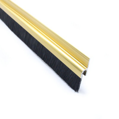 Afit Door Bottom Brush Strip Pro-Max Draught Seal 914mm GoldCan Be Cut To Size