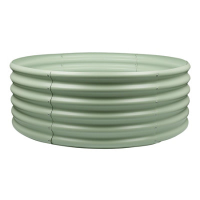 Harbour Housewares Round Raised Garden Bed - 120Cm X 45Cm - Green
