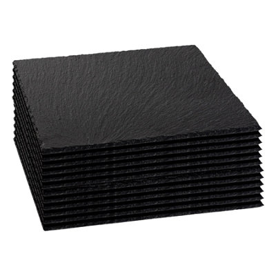 Tableware Square Slate Placemat 33 X 33Cm 12 Pack - Size: 1 X 33 X 33Cm - Wilko Natural Argon - Image 7