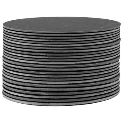 Argon Tableware Unisex Black Slate Placemats - Set Of 24 Round Natural Stone Dinnerware Mats In 30Cm - Image 5