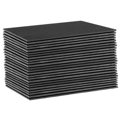 Argon Tableware 24X Linea Slate PlacematsRectangular Natural Stone Smooth Edge Slate Dinner Mats Dinnerware Plate Placemats from B&Q