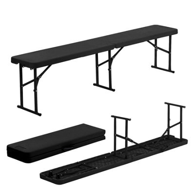 B&Q -  Folding Camping Picnic Bench180Cm (6Ft)Black
