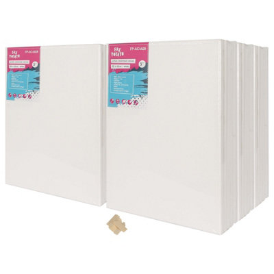 B&Q -  Stretched Canvas With Wooden Wedges12" X 16"Pack Of 60
