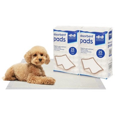 Harbour Housewares Puppy Training Pads - 60cm x 60cm - Pack of 50, White - Image 4