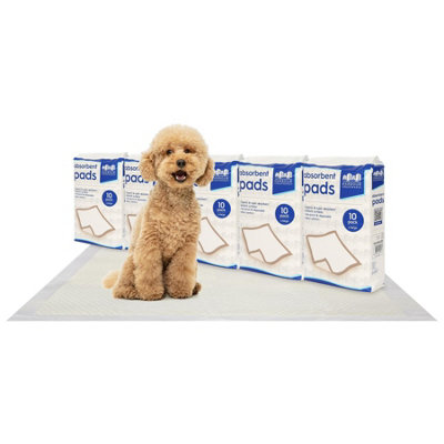 Harbour Housewares Disposable Puppy Training Pads 60 x 89cm 50 Pack for Housebreaking Dogs - Image 4