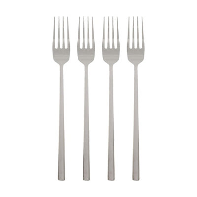 Argon Tableware Stainless Steel Dinner Forks19.5CmSilverPack Of 4 from B&Q