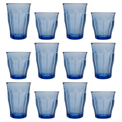 Duralex 12Pc Picardie Highball Glasses & Tumblers Set - Marine
