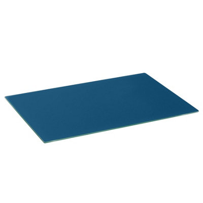 Harbour Housewares Blue Rectangle Glass Chopping Board - X 40Cm - Hague 50Cm