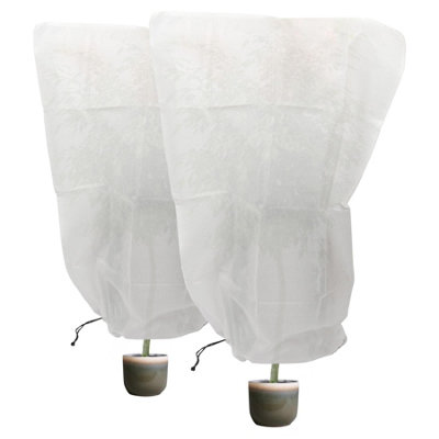 B&Q -  Plant Fleece Frost Protection Covers With Drawstring120Cm X 180CmPack Of 2
