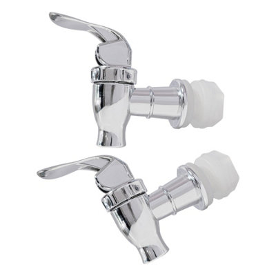 Rink Drink 2X Replacement Spouts For Glass Drinks DispensersPlastic Beverage Dispenser Lever Tap Easy Tool-Free Installation from B&Q
