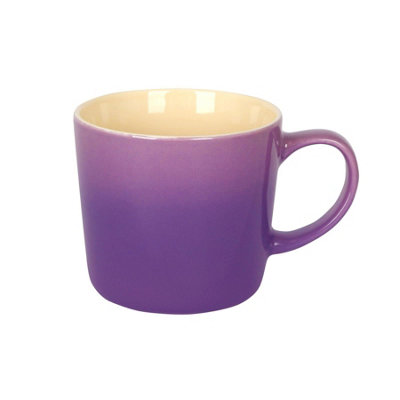 Argon Tableware Purple Ombre Coffee Mug 330ml - New Bone China Tea Mug, Vegan Friendly Ceramic Cup, Glazed Stoneware Style Drinkware, Microwave Dishwasher Safe - Image 7
