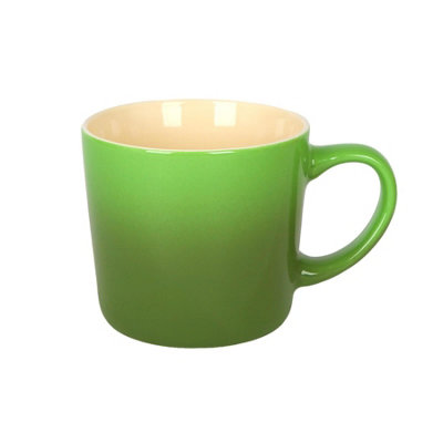 Argon Tableware 330Ml Ombre Coffee MugGreenGlazed New Bone China Tea Mug Vegan Friendly Stoneware Ceramic Cup from B&Q