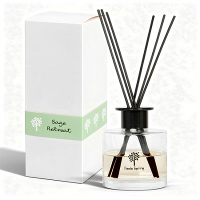 B&Q -  Sage Retreat Scented Reed Diffuser200MlAromatherapy 8 Sticks Air Freshener Home Fragrance - Image 5