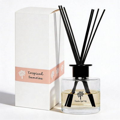 Nicola Spring Tropical Sunrise Scented Reed Diffuser200MlAromatherapy 8 Sticks Air Freshener Home Fragrance from B&Q