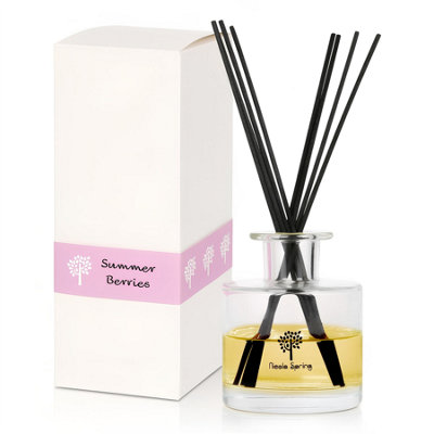 Nicola Spring Summer Berries Scented Reed Diffuser200MlAromatherapy 8 Sticks Air Freshener Home Fragrance from B&Q