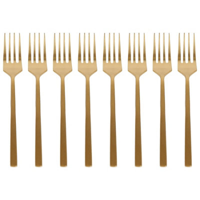 Argon Tableware - Stainless Steel Cake Forks - Set of 8 - Image 3