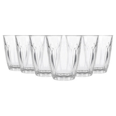 Argon Tableware Light Fluted Juice Glasses - Pack Of 6 125Ml