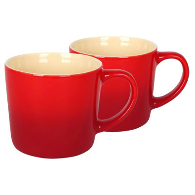 Argon Tableware Red Ombre New Bone China Mugs - 330ml - Pack of 2 - Image 4