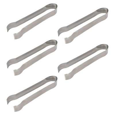 Rink Drink Stainless Steel Ice Tongs - 17Cm - Pack Of 5 - Image 4