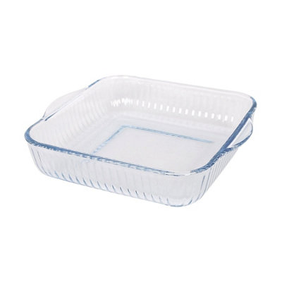 Argon Tableware Square Glass Oven Dish24 X 21CmOptical Baking Casserole Lasagne Roasting Roaster Cooking Tray Bowl from B&Q
