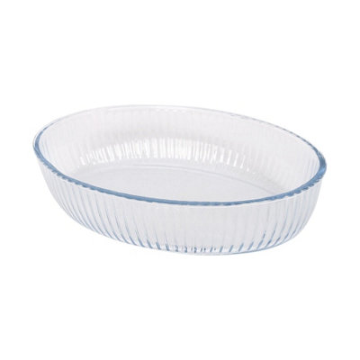 Argon Tableware Oval Glass Oven Dish26 X 17CmOptical Baking Casserole Lasagne Roasting Roaster Cooking Tray Bowl from B&Q
