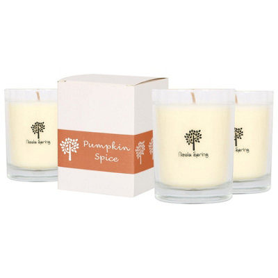Nicola Spring - Scented Candle - Pumpkin Spice - 160g - Pack of 3 - Image 4
