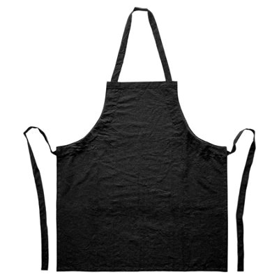 Nicola Spring Black Cotton Kitchen Bib Apron - One Size