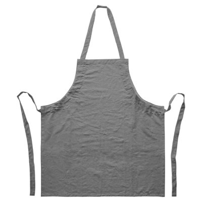 Nicola Spring Grey Cotton Kitchen Bib Apron - One Size