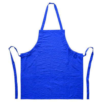 Nicola Spring Blue Cotton Kitchen Bib Apron - One Size - Royal