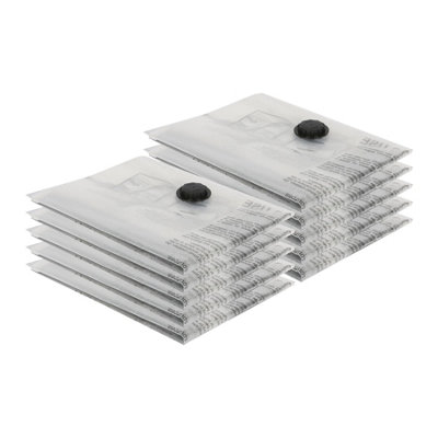 Harbour Housewares 10X Vacuum Storage BagsL (60 X 80Cm)Reusable Clothes Suction Space Saver Organiser Zip Lock Luggage Bag from B&Q