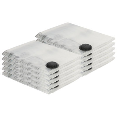 Harbour Housewares Vacuum Storage Bags - Extra-Large (90 X 120Cm) - Pack Of 10 Black