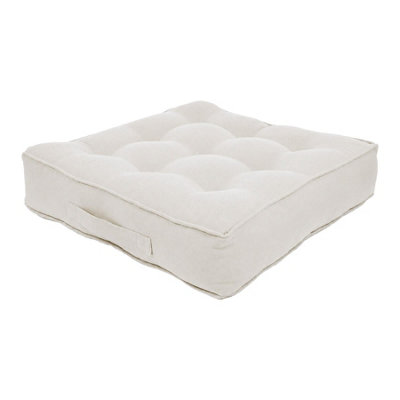 Harbour Housewares Square Armchair Booster Cushion50 X 50CmCream from B&Q