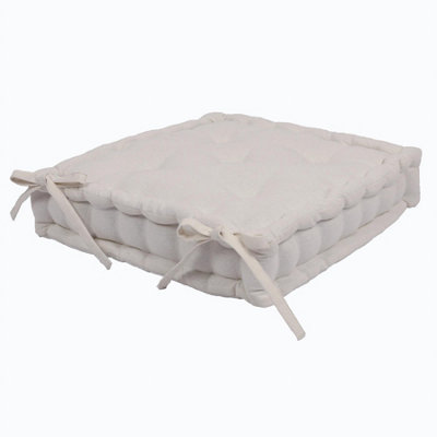 B&Q -  Deluxe Square Seat Pad40 X 40CmCream