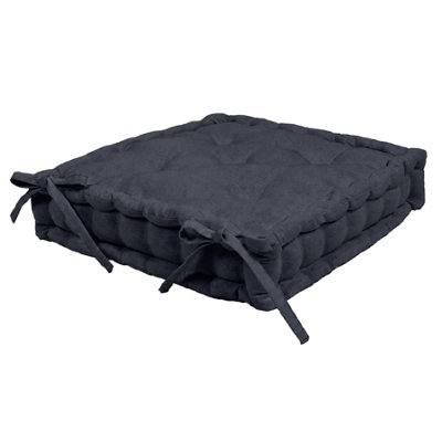 B&Q -  Deluxe Square Seat Pad40 X 40CmBlack