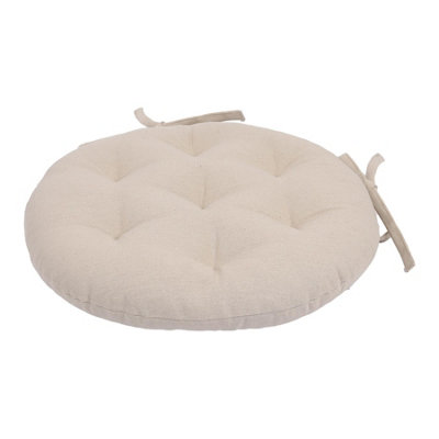 Harbour Housewares Round Seat Pad40 X 40CmNatural from B&Q