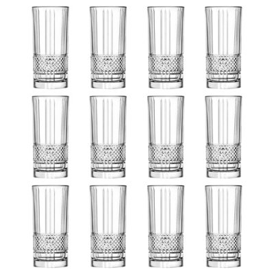 B&Q -  Brillante Highball Glasses370MlPack Of 12