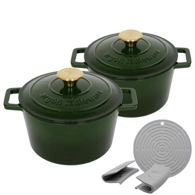 Argon Tableware - Round Cast Iron Casserole Dishes - Image 4